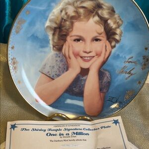 Shirley Temple Collector Plate